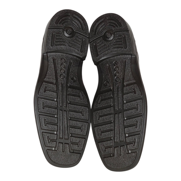 ECCO Brown Leather Slip-On Loafers Men’s Size 13 US 47 EU New Comfort Shoes - Picture 3 of 10